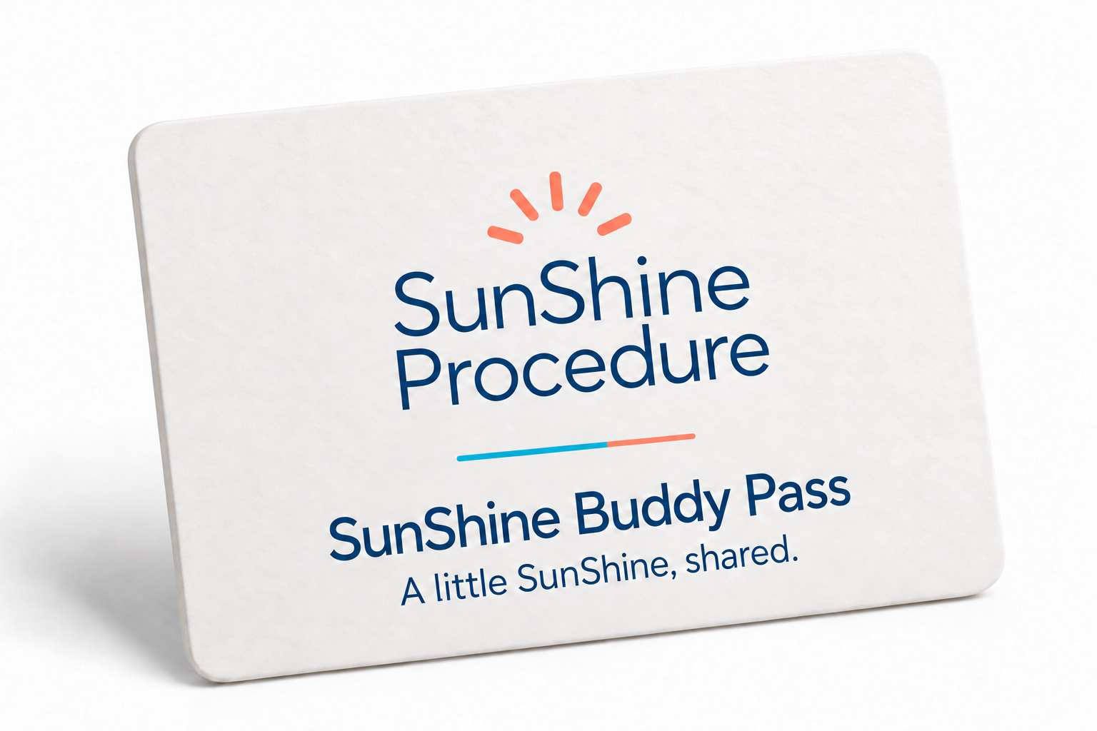 SunShine Buddy Pass card