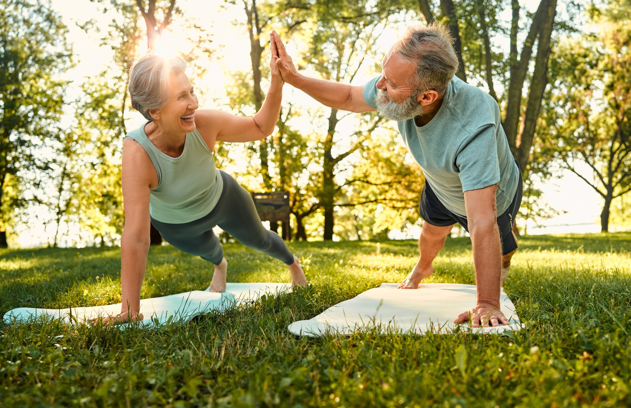 Illustrative adult enjoying activity associated with muscles health